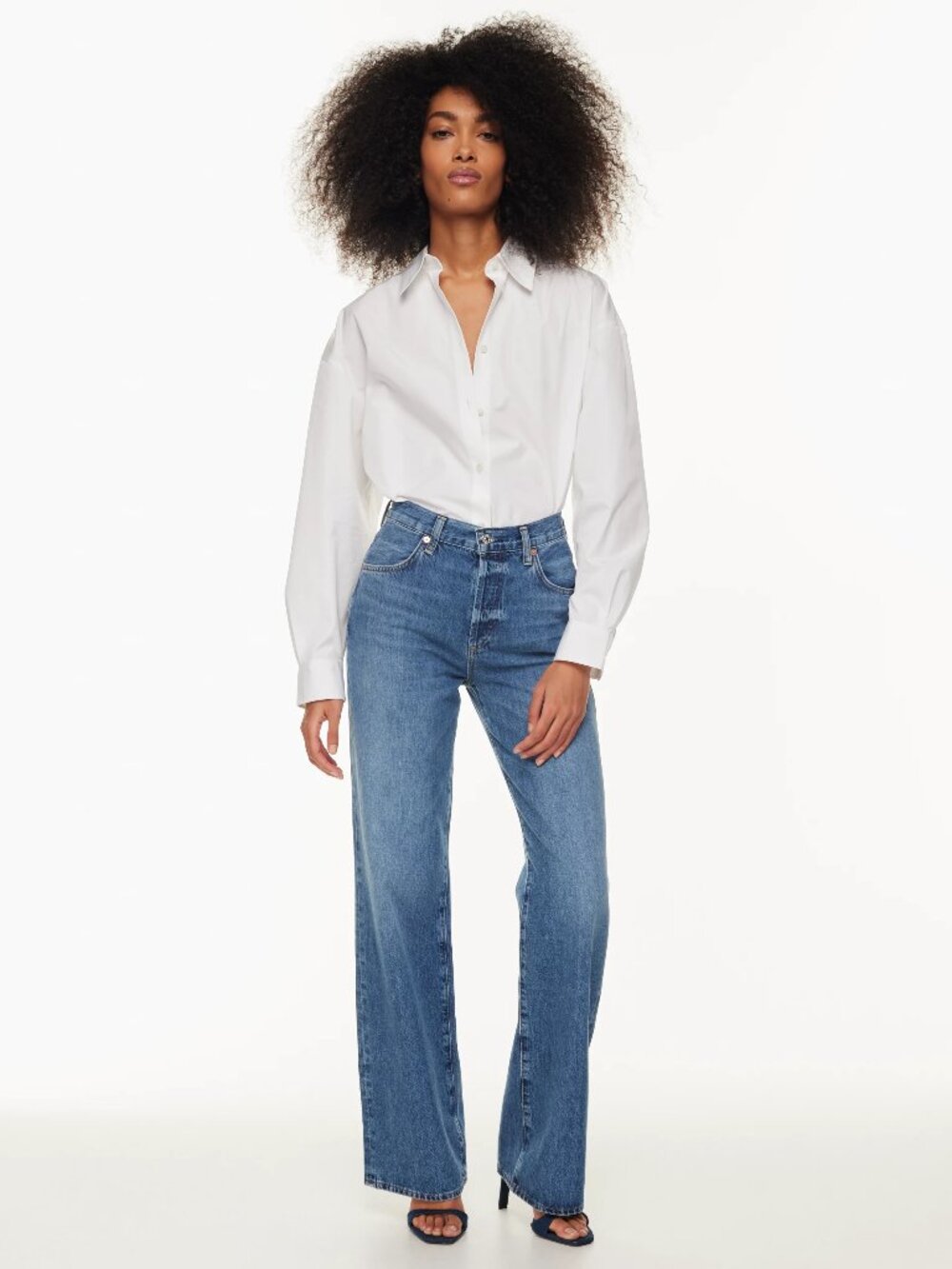 CITIZENS OF HUMANITY Annina Pinnacle High Rise Wide Leg Trouser Jeans, Size 26
